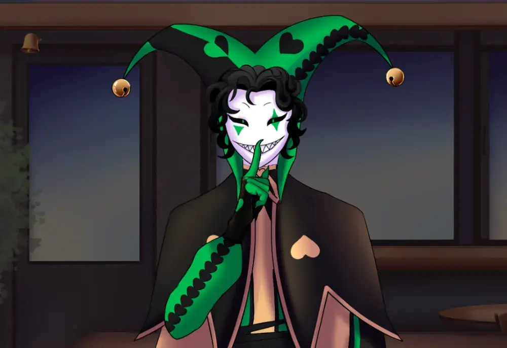 Harlequin character art