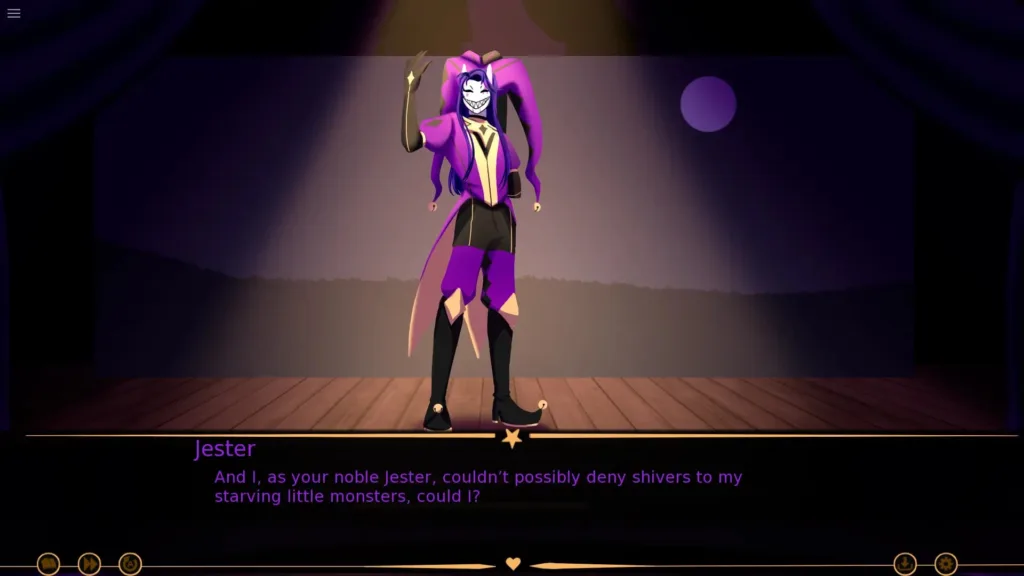 Jester The Freak Circus character breakdown